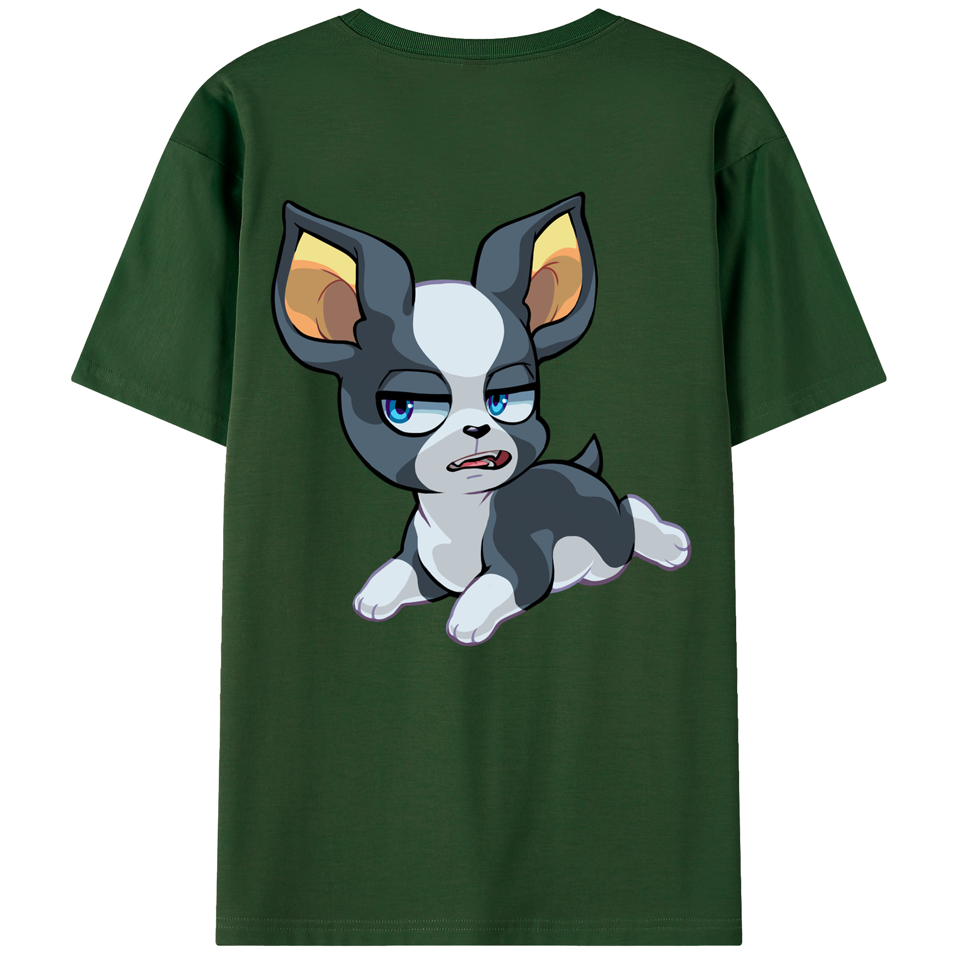（画像用） ジョジョの奇妙な冒険 イギー JoJo's Bizarre Adventure Iggy 綿100％半袖Tシャツ（背面プリント）